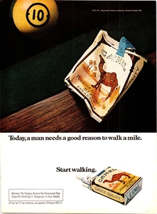 Vintage 1972 Kamelzigaretten Ein guter Grund, eine Meile zu gehen Druckwerbung - Bild 1 von 1