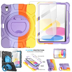 Shockproof Rugged Case For iPad (A16) 11-in 2025 Model Rotating Stand Case Cover - Picture 1 of 31