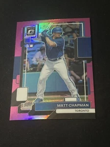 2022 Donruss Optic Pink Prizm #151 Matt Chapman Blue Jays - Picture 1 of 2