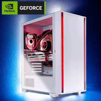 Liquid Cooled Gaming PC Desktop Computer i7 16GB RAM 1TB SSD NVIDIA RTX 3050 BT - Image 1 of 4