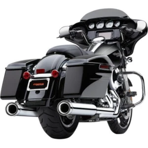 Cobra Chrome Neighbor Hater NH Series 4.5" Slip On Mufflers Mufflers Harley FLH - Picture 1 of 5
