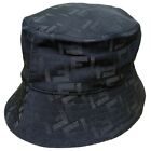 FENDI #1 21AW Technical Fabric Bucket Hat FF Logo Zucca Pattern Black