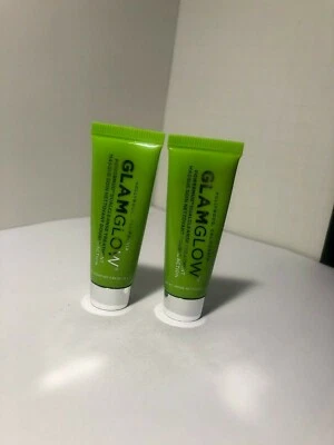 2 x GLAMGLOW POWERMUD Dualcleanse Treatment 0.35oz/10g each Travel Size - Image 1 of 3