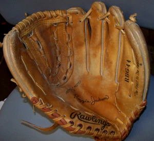 Nice Vintage Supple Rawlings RBG44 Reggie Jackson Fielder's Baseball Glove - Picture 1 of 2