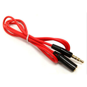 3.5mm4Pole Male to Female Earphone Headphone Mic Extension Audio Cable Ad。。t