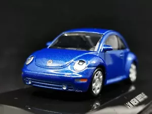 New Autoart 1:64 Model Car Volkswagen New Beetle 1999 Bright Blue 20172 - Picture 1 of 9