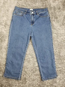 Jaclyn Smith Women's Blue Capri Jeans Size 8 Medium Wash - Picture 1 of 10