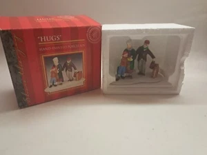 Lemax Village Collection Christmas Porcelain Figure “Hugs” Item 83255 CALDOR Exc - Picture 1 of 11