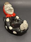 Vintage 1979 Fitz And Floyd Ceramic Halloween Witch Votive Candle Holder