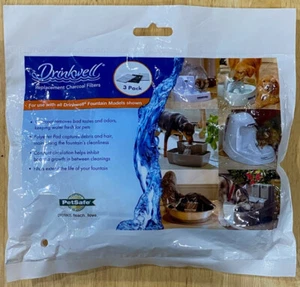 PetSafe ~ Drinkwell ~ Replacement Charcoal Filters ~ 1 Pk of 3 ~ New ~ Sealed - Picture 1 of 2