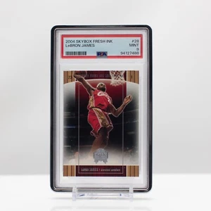 NBA Basketball 2004 Skybox Fresh Ink Lebron James #28 PSA 9 - Picture 1 of 4
