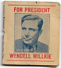 ﻿For President Wendell Wilkie Campaign Matchbook Americaan Pullmatch Co.