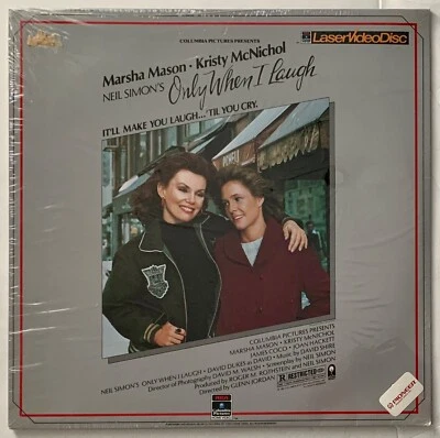Neil Simon's Only When I Laugh Laserdisc LD Movie - Kristy McNichol - New Sealed - Image 1 of 4