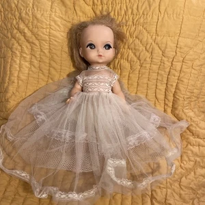Vintage 1965 A Royal Doll Co. Mode Hochzeit Puppe blond elfenbein Spitze & Tüll - Bild 1 von 8