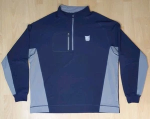 FootJoy Quarter Zip Pullover Shirt Mens Size XXL Blue Performance Golf Zipper FJ - Picture 1 of 12