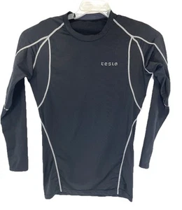 Tesla Black Sz Youth XL Compression Stretch Baselayer Shirt (T13) EUC - Picture 1 of 5