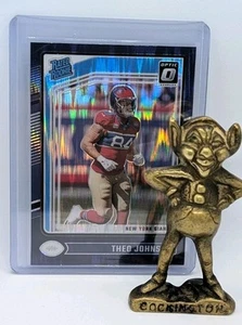 2024 Donruss Optic Theo Johnson Purple Shock New York Giants #291 Rookie - Picture 1 of 3