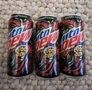 3 CANS 16 OZ MOUNTAIN DEW 2020 MYSTERY FLAVOR CANS - Picture 1 of 4
