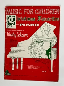 Wesley Schaum Music for Children CHRISTMAS FAVORITES 1961 Piano Sheet Music - Picture 1 of 15