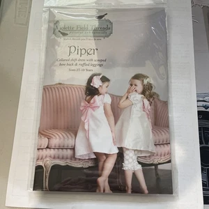 Piper Shift Dress & Leggings Sewing Pattern by Violet Field Theads Size 2T-10 - Picture 1 of 2