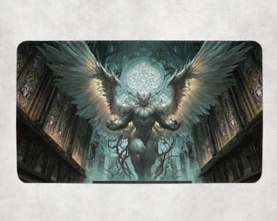 MTG Playmat | Mechanical Angel Artifact Themed Playmat | Unofficial MTG Playmat - Image 1 of 4