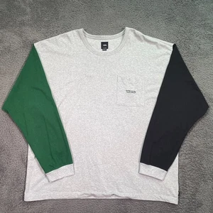 Vans Y2K Oversize Loose Fit Long Sleeve Colorblock Shirt Double Thick 2XL - Picture 1 of 20
