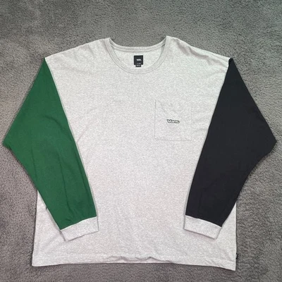 Vans Y2K Oversize Loose Fit Long Sleeve Colorblock Shirt Double Thick 2XL - Image 1 of 4
