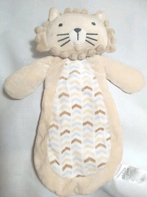 Chick Pea Cozy Lion Lovey Security Blanket Unique Shaped Lovie 12" Happy Lion - Image 1 of 4