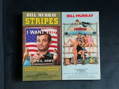 STRIPES + MEATBALLS - VHS starring Bill Murray - Image 1 of 4