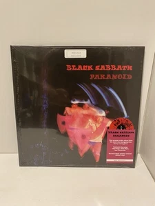 Black Sabbath, Paranoid, Limited Red & Black Splatter Colored Vinyl LP, NEW - Picture 1 of 4