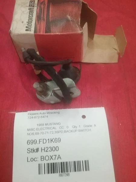 MUSTANG   1969 Electrical Misc 772481 - Image 1 of 1