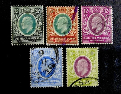 nystamps British East Africa & Uganda Protectorate Stamp # 34//38 Used  D5y1044 - Image 1 of 2