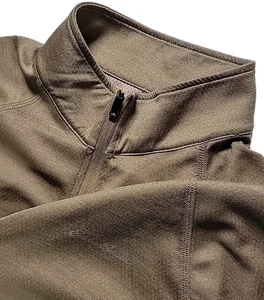Eddie Bauer 1/4 Zip Pullover Shirt Mens Medium BROWN Lightweight - Picture 1 of 11