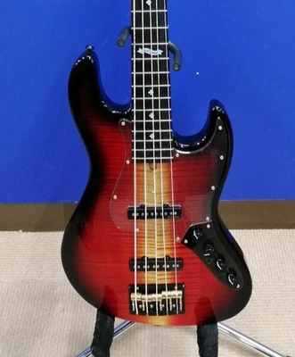 [Bacchus] BK-RD-VGR Sunburst Made in Japan 2020 Limited Electric Bass Guitar - Image 1 of 4