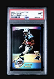 Topps Chrome 2003 - Black Refractor #133 Steve Smith/599 PSA 9 - Imagen 1 de 2