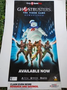 GHOSTBUSTERS VIDEO GAME STORE DISPLAY BANNER PS4 XBOX SWITCH  - Picture 1 of 5