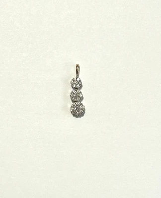 КУЛОН ESTATE ИЗ БЕЛОГО И ЖЕЛТОГО ЗОЛОТА 14 КАРАТ С БРИЛЛИАНТАМИ 0,71 КАРАТА - Изображение 1 из 4