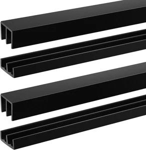 2 Sets Kunststoff Schiebetür Schiene Set für 1/4" Dicke Platten Glas Schranktür H - Bild 1 von 5
