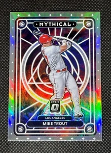 2022 Panini Donruss Optic Mike Trout Mythical Prizm Holo Silver MTH-6 - Picture 1 of 2