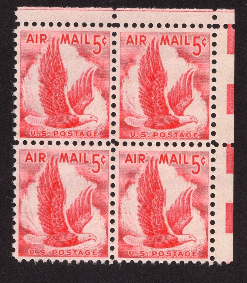 Scott #c50 Eagle in Flight Corner Block of 4 Stamps - MNH - Image 1 of 1