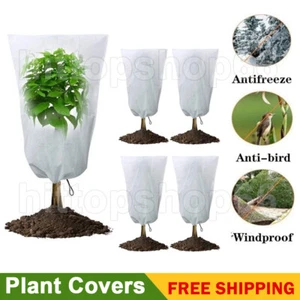 Plant Cover Freeze Protection Extra Thick Winter Shrub Cover Tree Frost Blanket - Picture 1 of 24