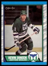 1989-90 O-Pee-Chee Kevin Dineen . Hartford Whalers #20