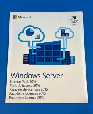 Microsoft Windows Server 2016 20 CAL R18-04938 CG0TY ✅❤️️✅❤️️ ¡NUEVO! ¡SELLADO! Foto 1 de 3