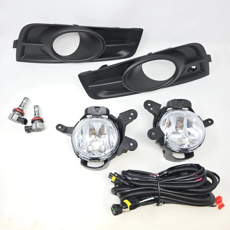 For 2011-2014 Chevrolet Cruze LED Driving Fog Lights Clear Lens w/ Bezel Switch Foto 1 de 4