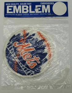 NEW New York Mets MLB Embroidered Emblem Patch Size 3 x 3 inches Vintage NIP - Picture 1 of 3