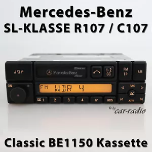 Genuine Mercedes R107 SL-Class Classic BE1150 Car Stereo Cassette Becker Radio - Picture 1 of 9