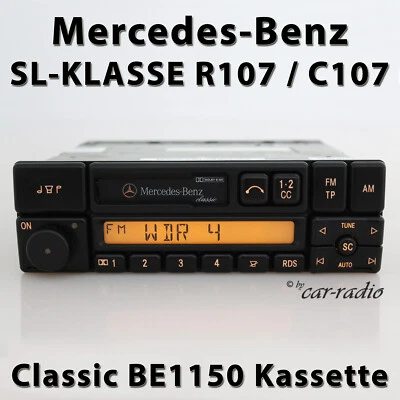 Original Mercedes R107 SL-Klasse Classic BE1150 Autoradio Kassette Becker Radio - Bild 1 von 4