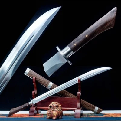 Espada china lista para la batalla Wushu espada afilada 1095 hoja de acero al carbono Dao Foto 1 de 4