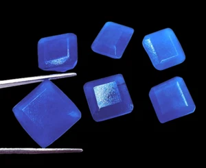 200 Ct Certified Blue Quartz Emerald Cut Faceted Gems LOT JKA - Picture 1 of 9