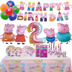 Peppa Pig Geburtstag Party Deko Alu Folienballon für Kinder Event Zubehör - Bild 1 von 47